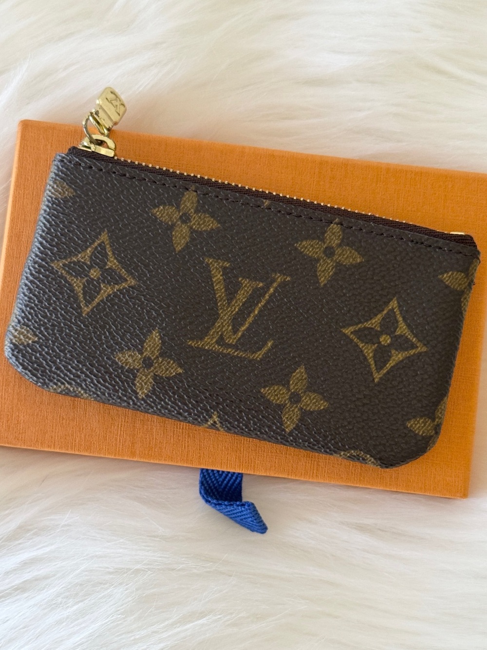 LOUIS VUITTON KEY POUCH MONOGRAM CANVAS KEY CLES